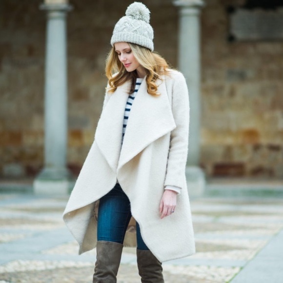 Amanda Uprichard | Grace Wool Coat | Cream | M - Picture 1 of 16